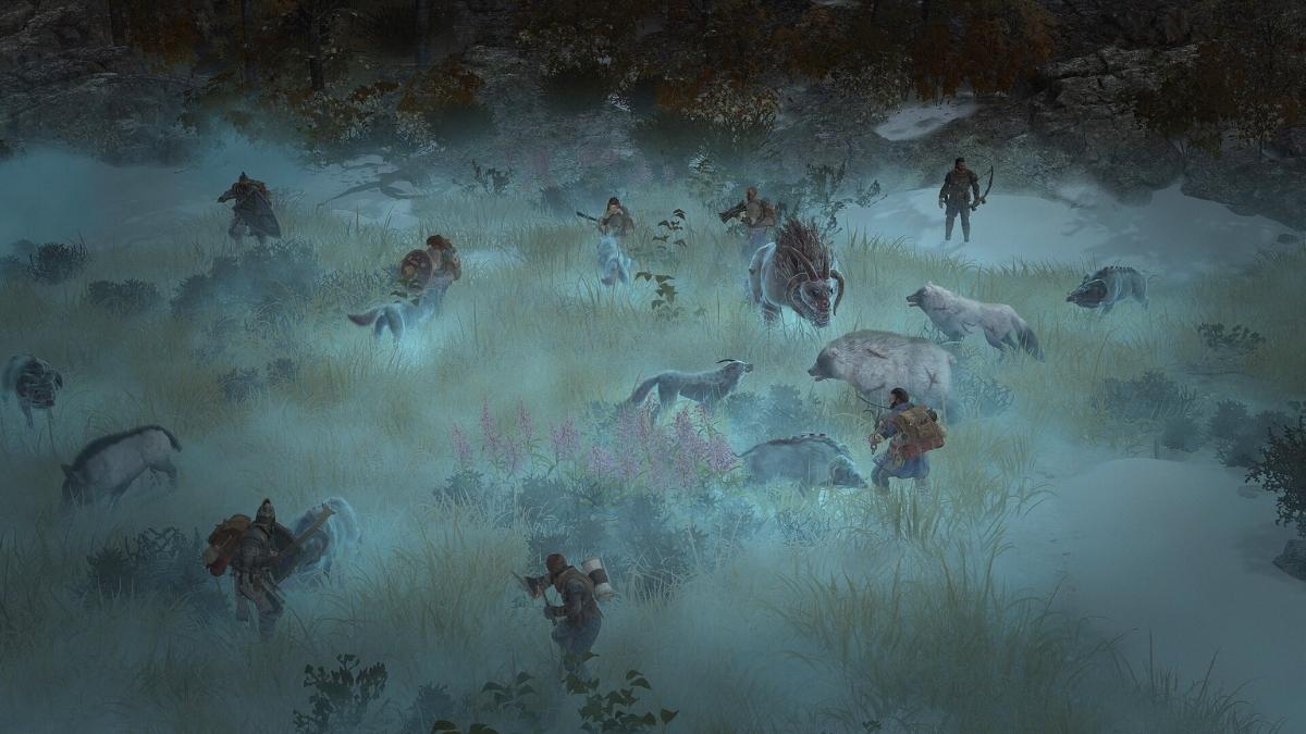 Fierce Animals fighting in Wartales