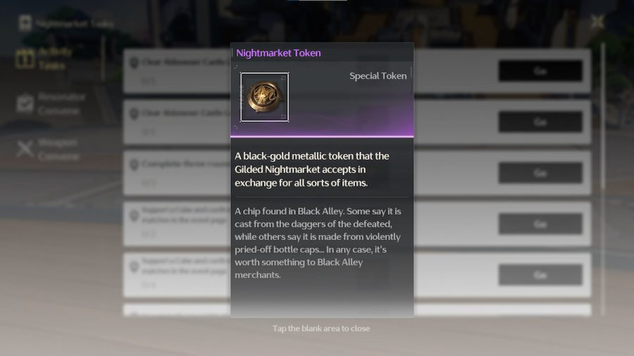 Nightmarket Token in Wuthering Waves