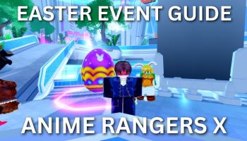 A player starting up the Easter Event in Anime Rangers X Roblox experience