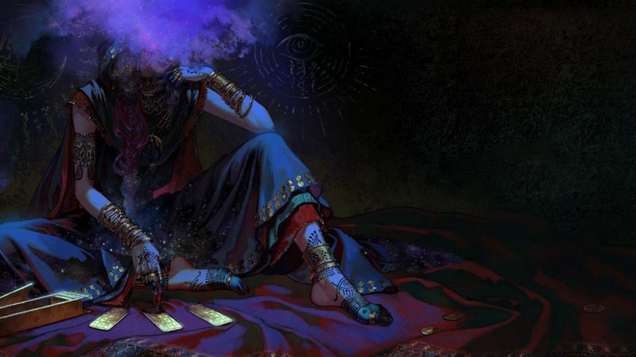 A player playing card game in Sultan's Game