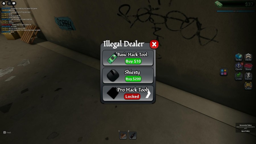 Block Spin Illegal Dealer shop