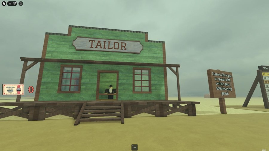 Roblox Dead Rails Tailor shop to change class