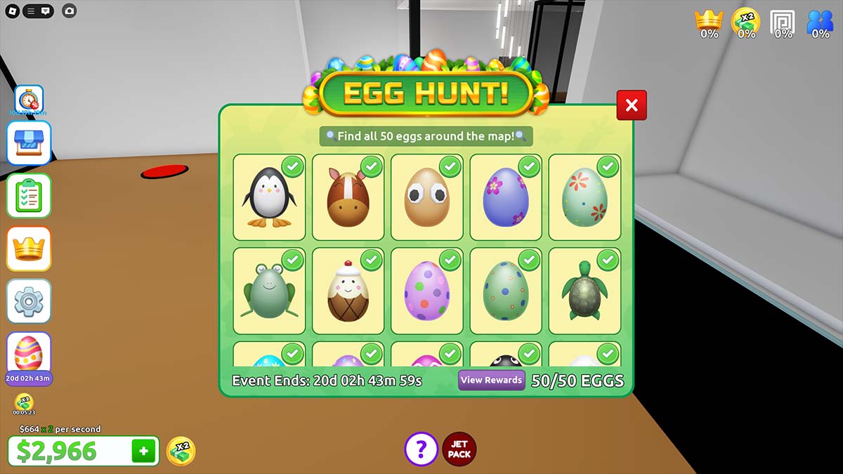 Roblox Mansion Tycoon Easter Eggs list