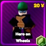 hero on wheels unit from anime rangers x roblox experience