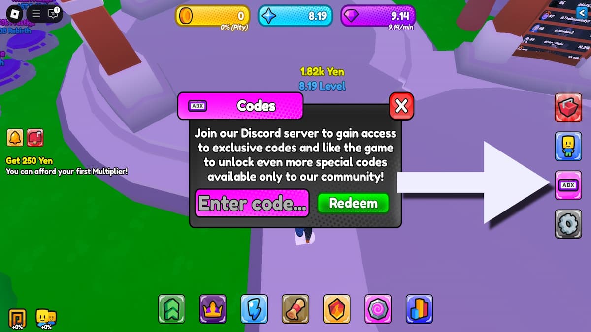 How to redeem Button Simulator Mania 2 codes.