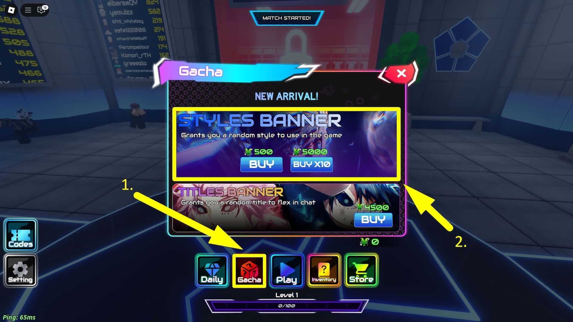 How to reroll and get new styles in Project Egoist Roblox experience.