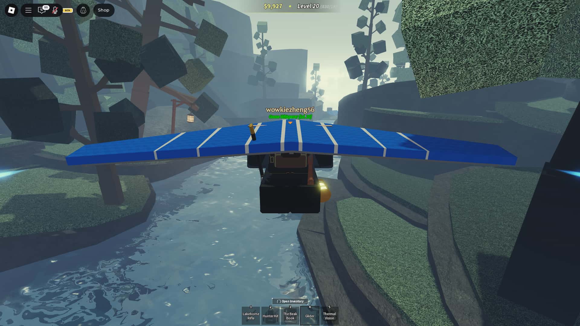 how to use glider in beaks roblox experience