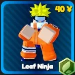 leaf ninja unit from anime rangers x roblox experience