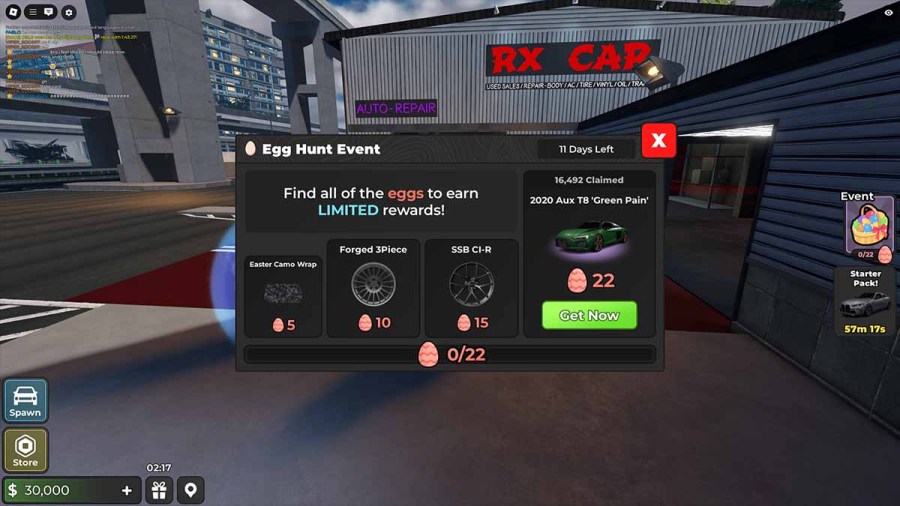 Midnight Chasers Egg Hunt Rewards