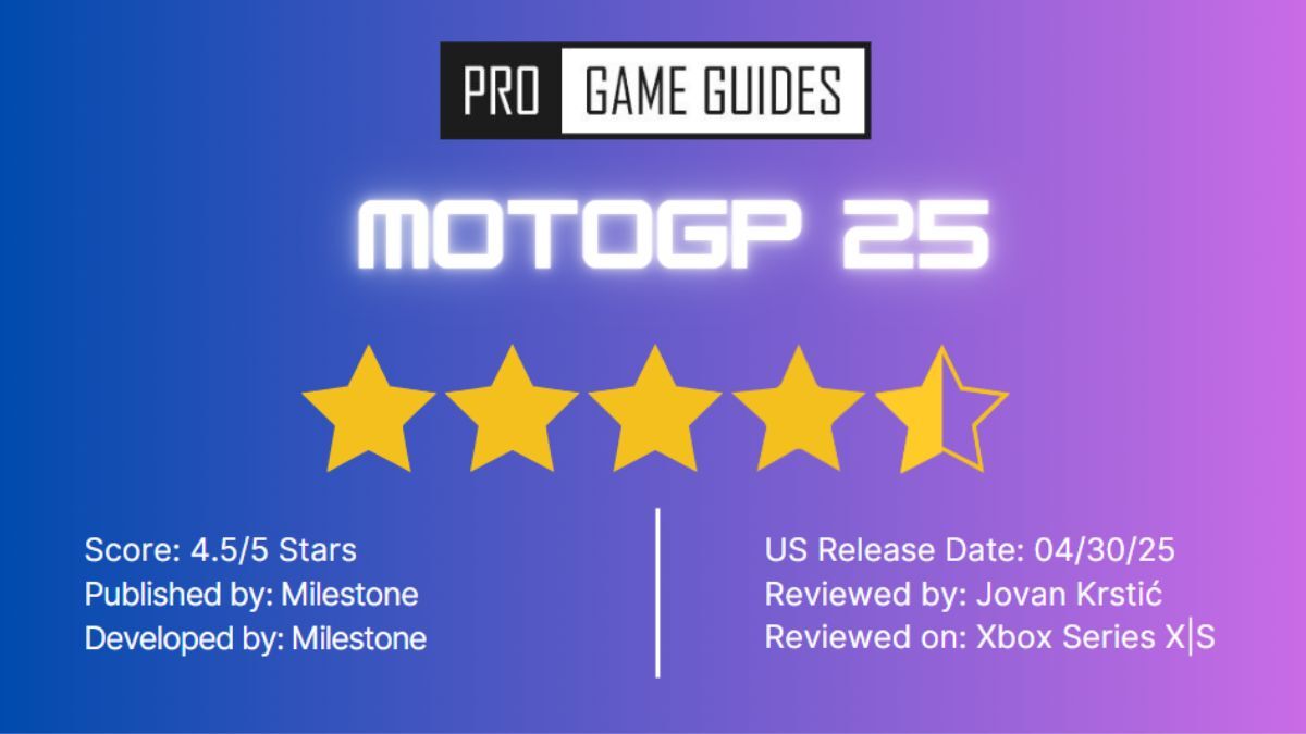 MotoGP 25 star review