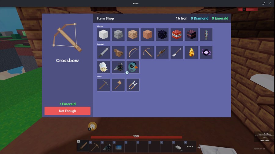 Roblox Bedward crossbow
