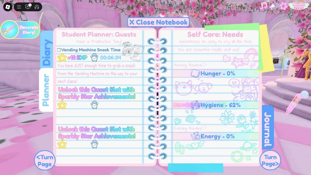 Planner in Royale High.