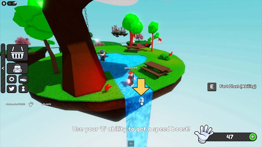 Slap Battles Easter Egg location