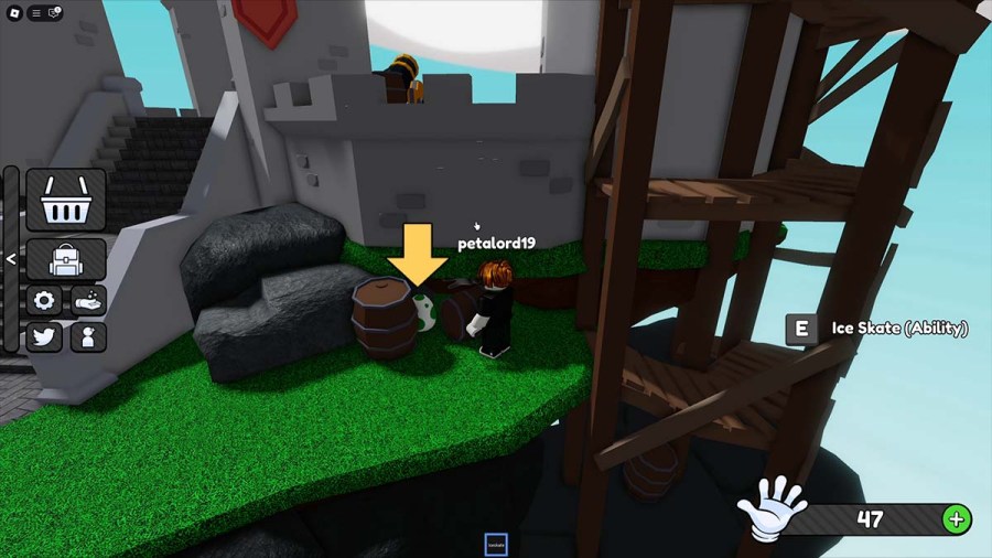 Slap Battles Easter Egg location