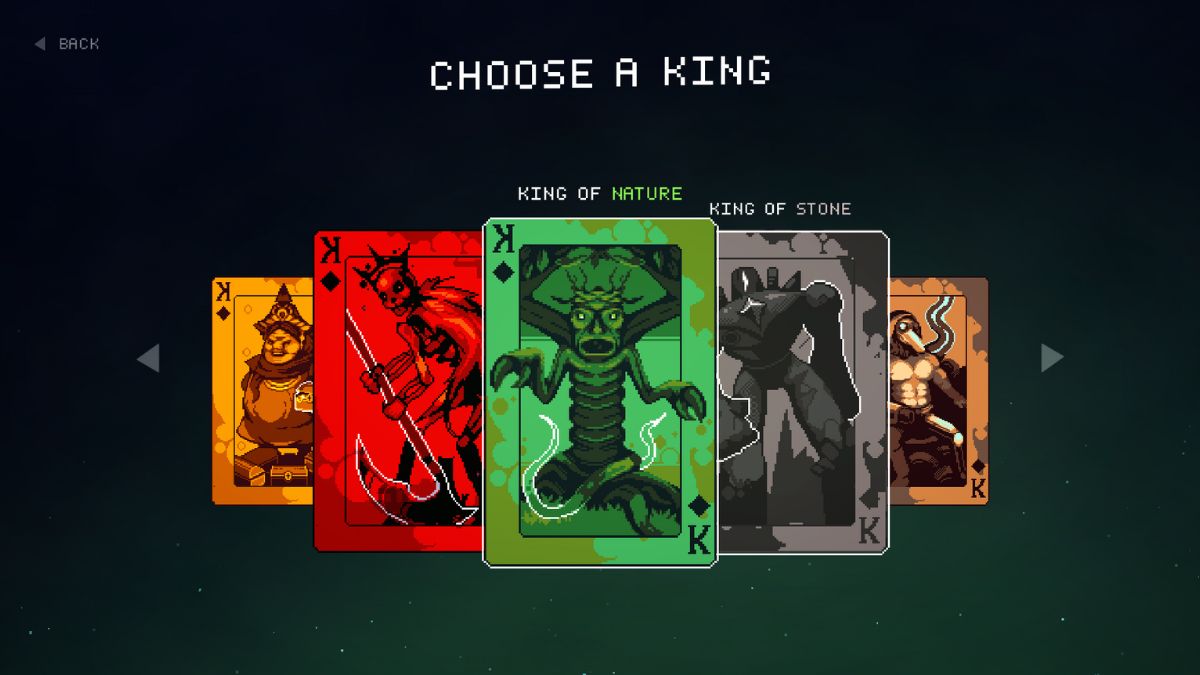 Kings selection menu in 9 Kings