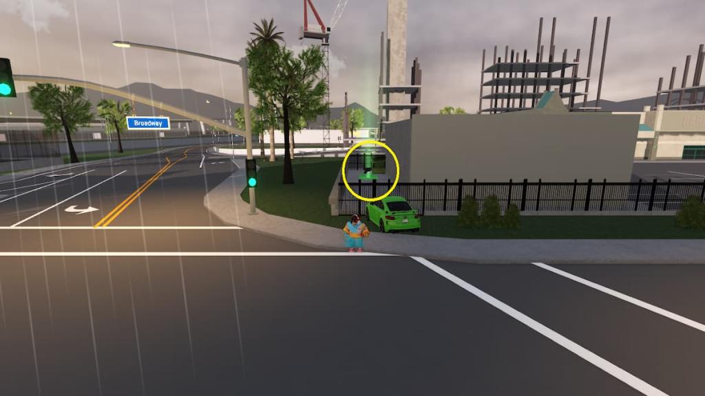 A mirror in Driving Empire