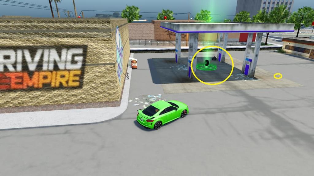 A Wheel part in Driving Empire