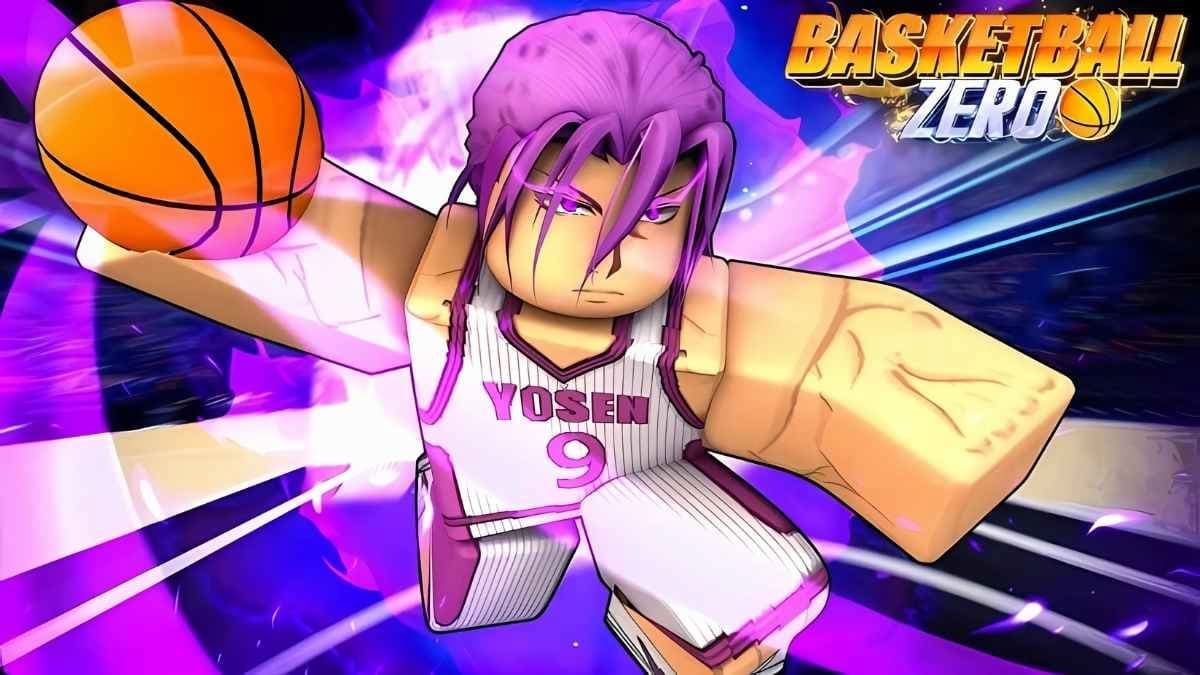 A player holding a ball in Basketball Zero