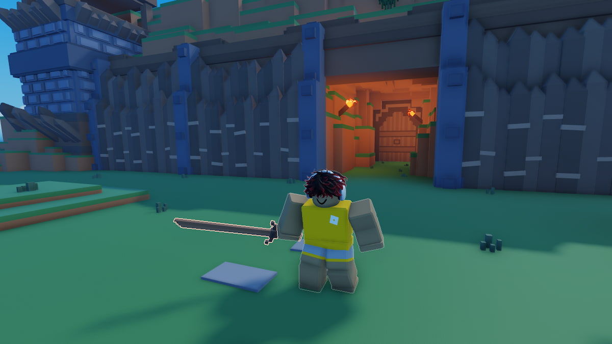 A Person standing with a sword in Pixel Blade