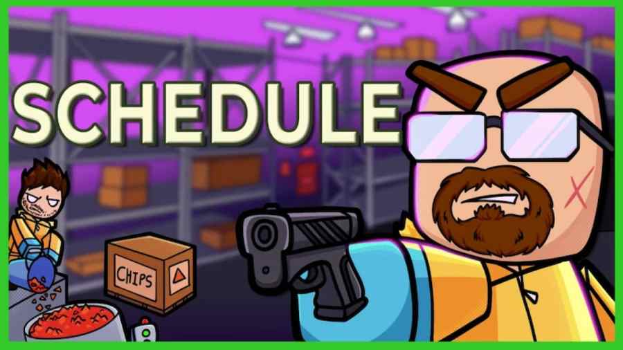 A man pointing gun in Schedule