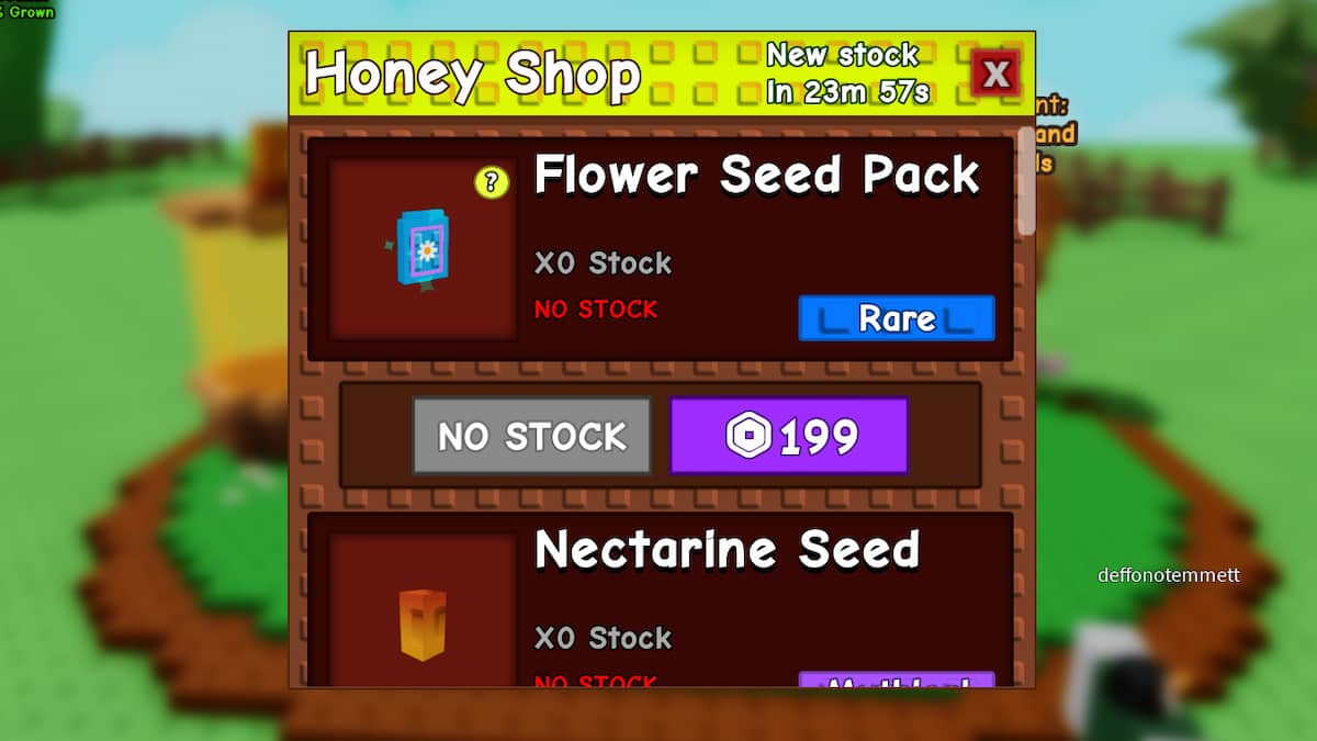 The Honey Shop in Grow A Garden