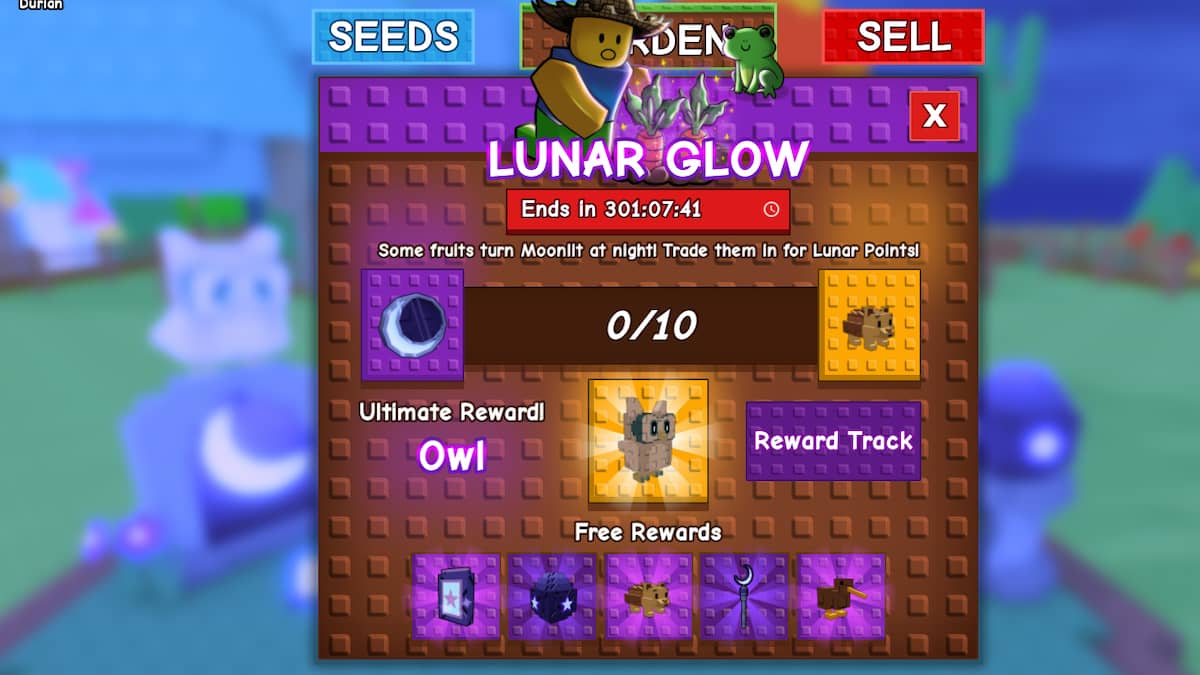 The Grow A Garden Rewards Menu