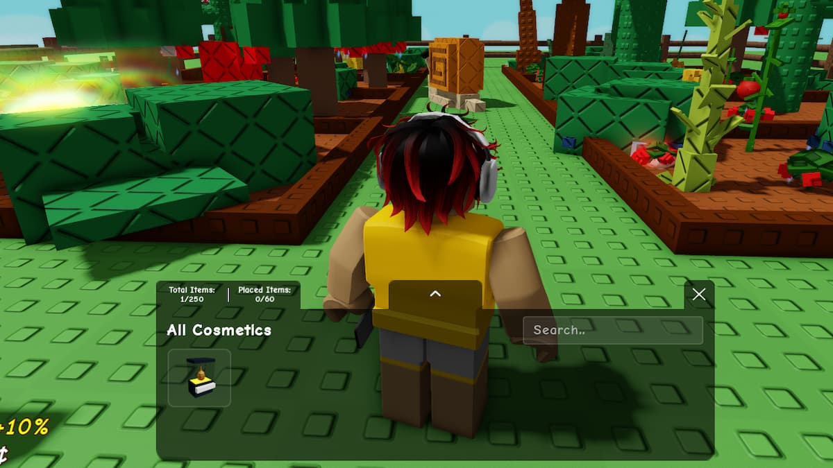 The Cosmetic Inventory in Grow A Garden