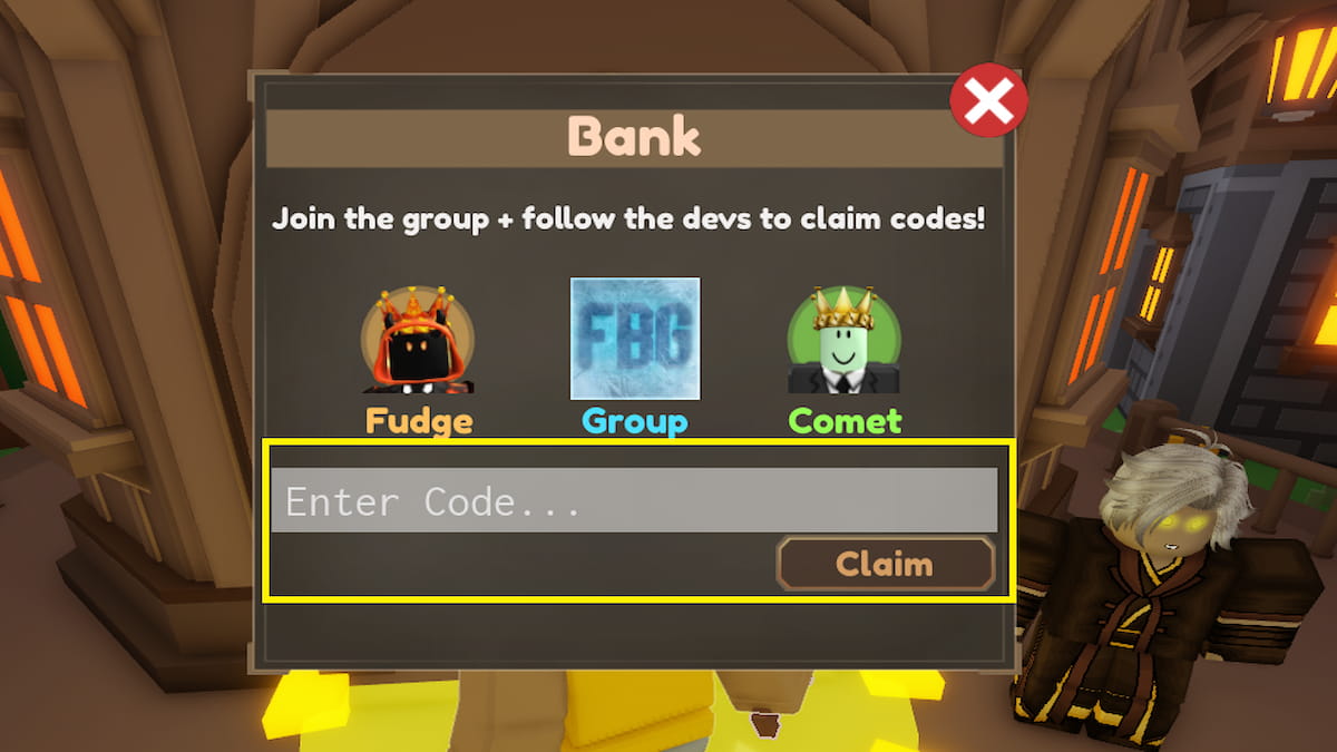 The Pixel Blade Redeem Menu