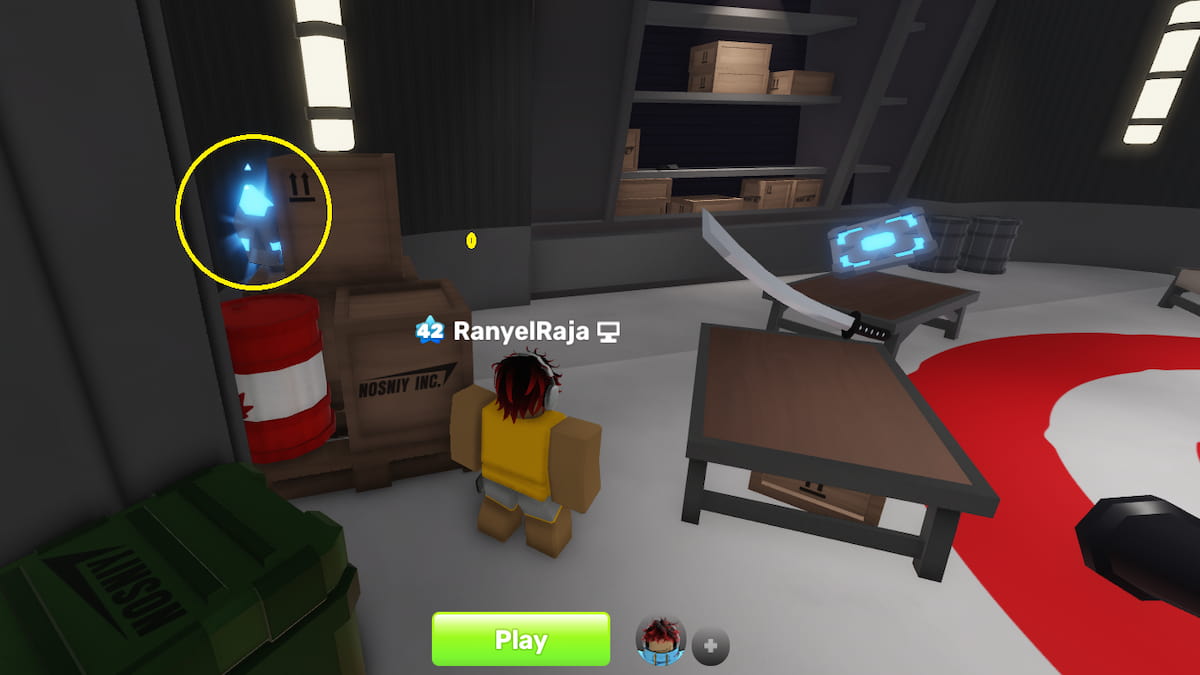 A Shard behind a Crate Box