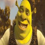 The Smiling Shrek Character