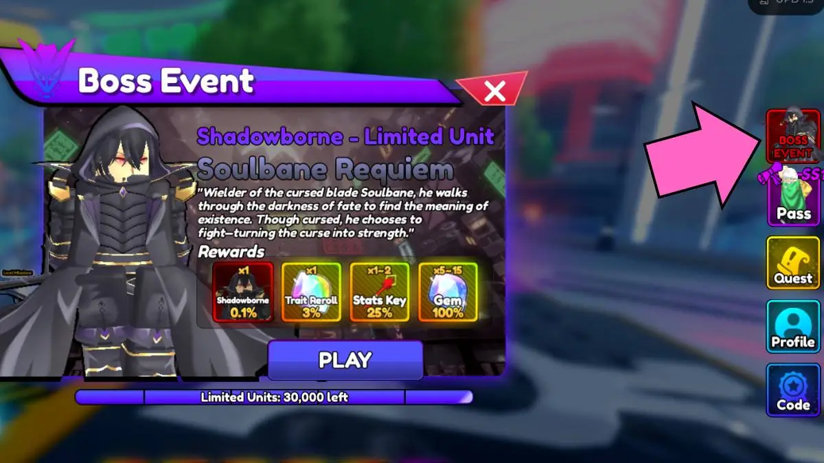 Anime Rangers X Soulbane Event to get the Shadowborne Unit
