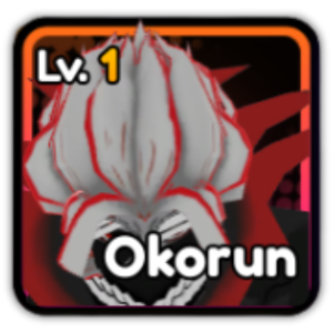 Okorun unit from the Anime Saga Roblox experience.