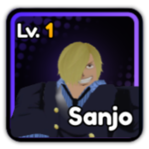 Sanjo unit from the Anime Saga Roblox experience.
