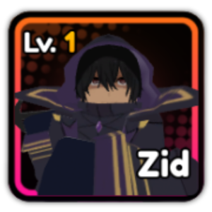 Zid unit from the Anime Saga Roblox experience.