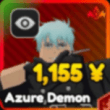 Azure Demon unit in Anime Rangers X Roblox experience