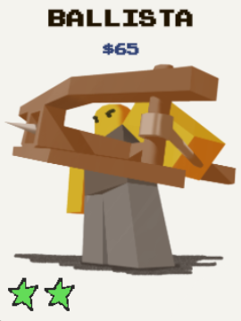 Ballista unit from the Stud Tower Defense Roblox experience.