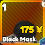Black Mask unit in the Anime Rangers X Roblox experience.