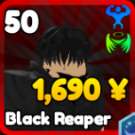 Black Reaper unit in the Anime Rangers X Roblox experience.