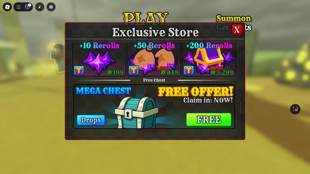 Dead Defense Exclusive store Mega Chest free reward