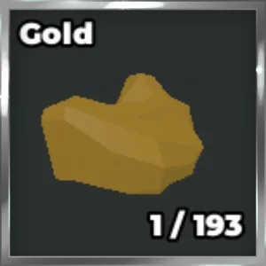 Gold ore from the Untitled Drill Game Roblox experience.