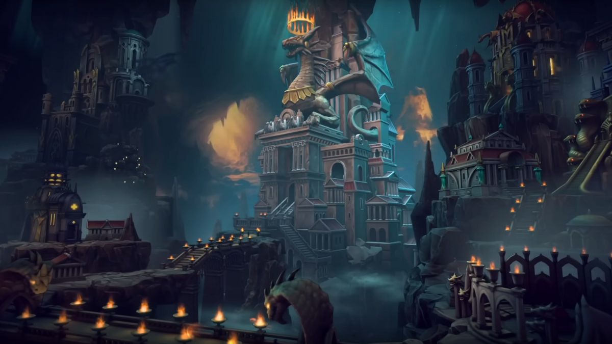 Dungeon town in Heroes of Might & Magic Olden Era