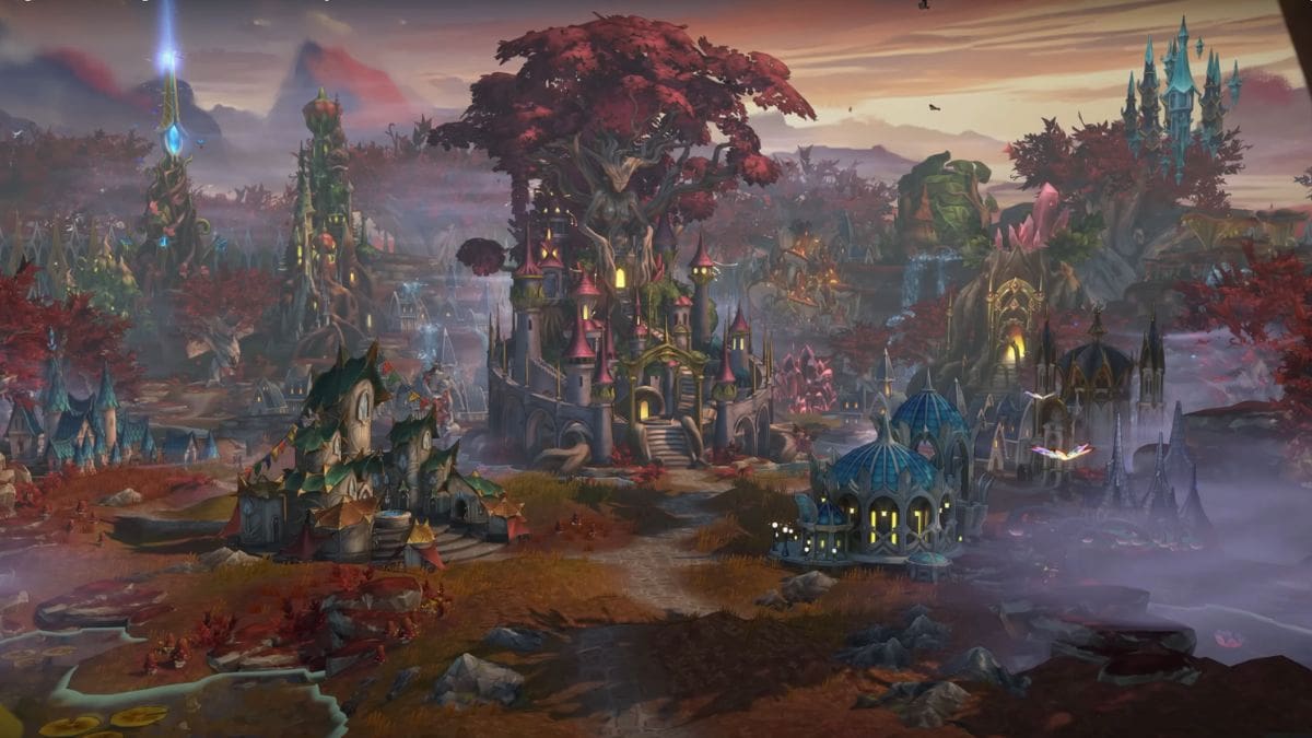 Grove faction town in Heroes of Might & Magic Olden Era