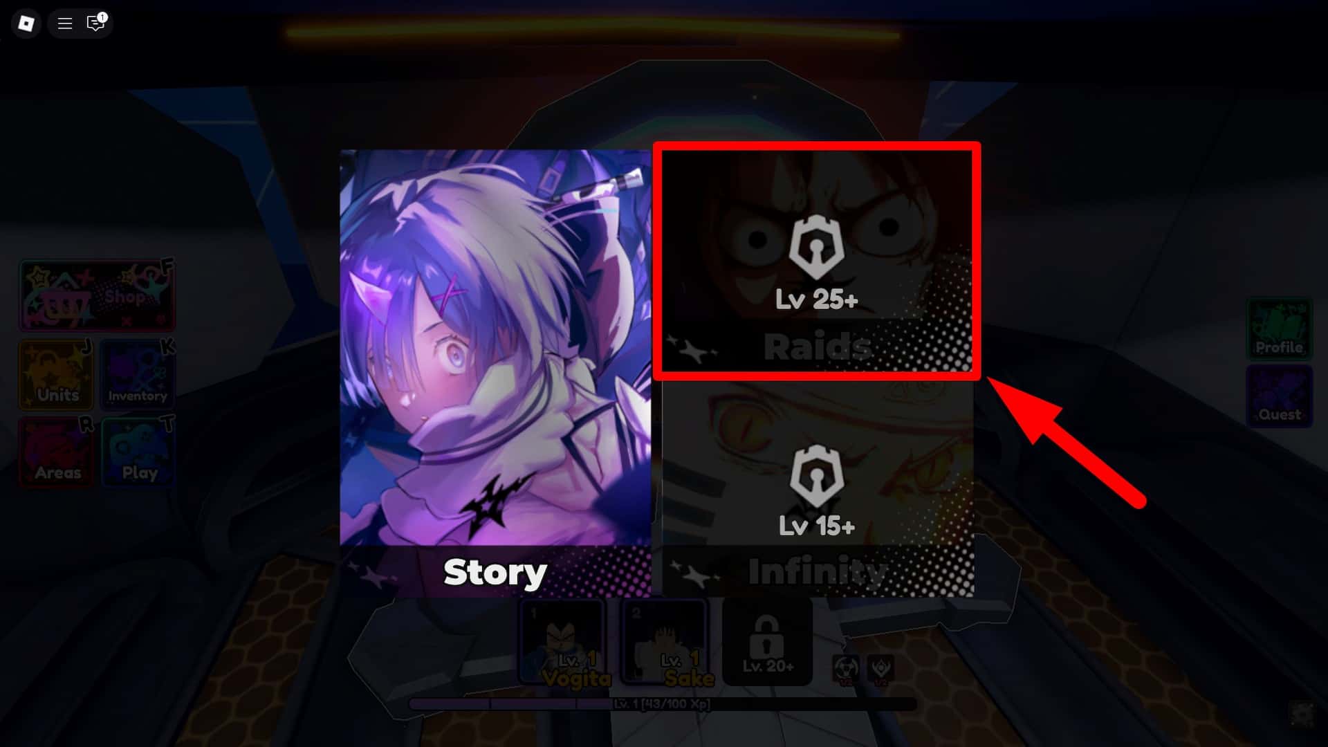 How to play raids in the Anime Saga Roblox experience.