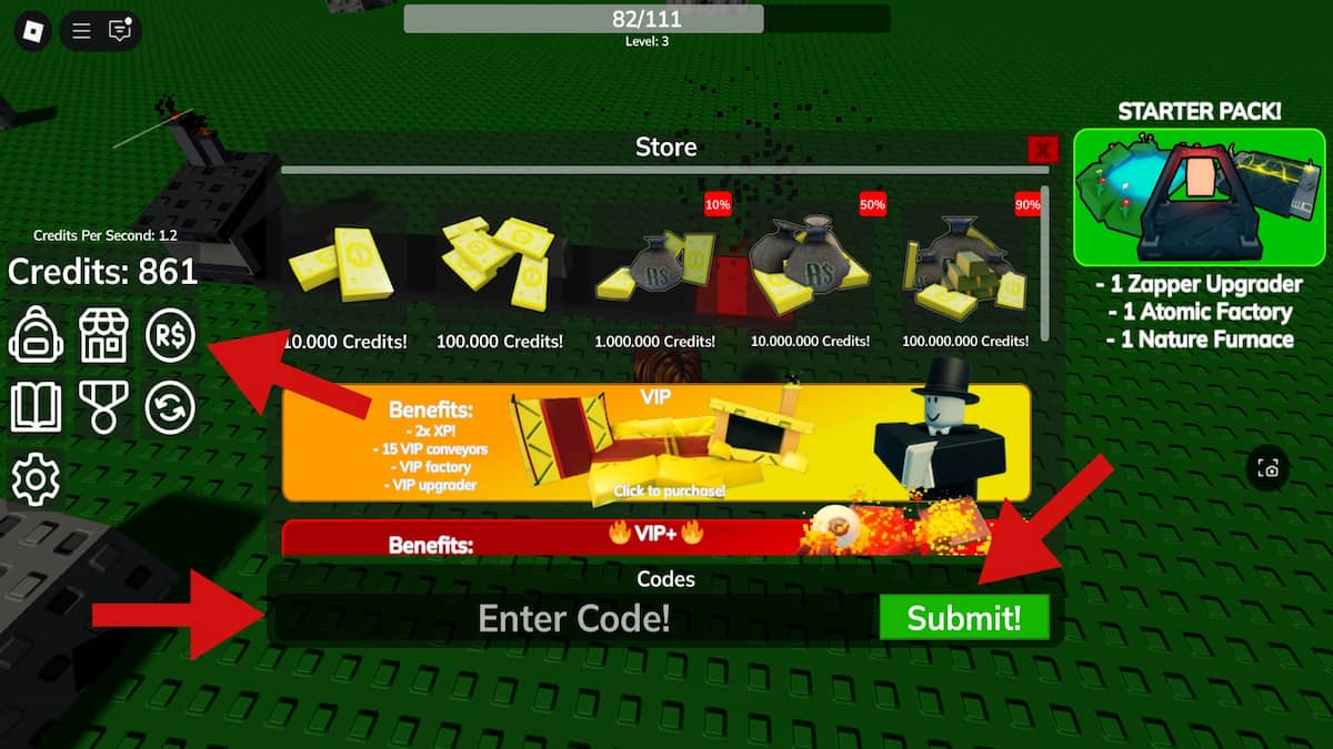 How to redeem codes in Factory Madness
