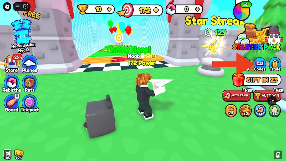 Redeeming codes in Paper Plane Simulator