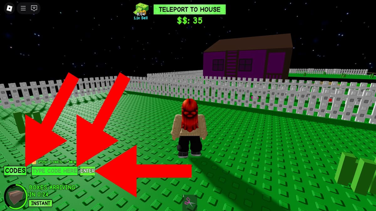 How to redeem Roblox Yard Sale codes