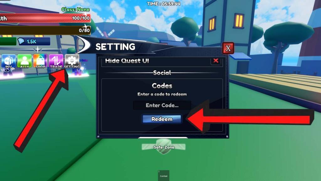 Rock Fruit Code Redemption System.