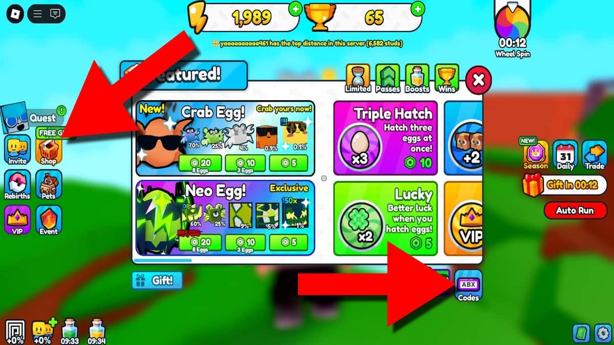 How to redeem Run To Win Simulator codes
