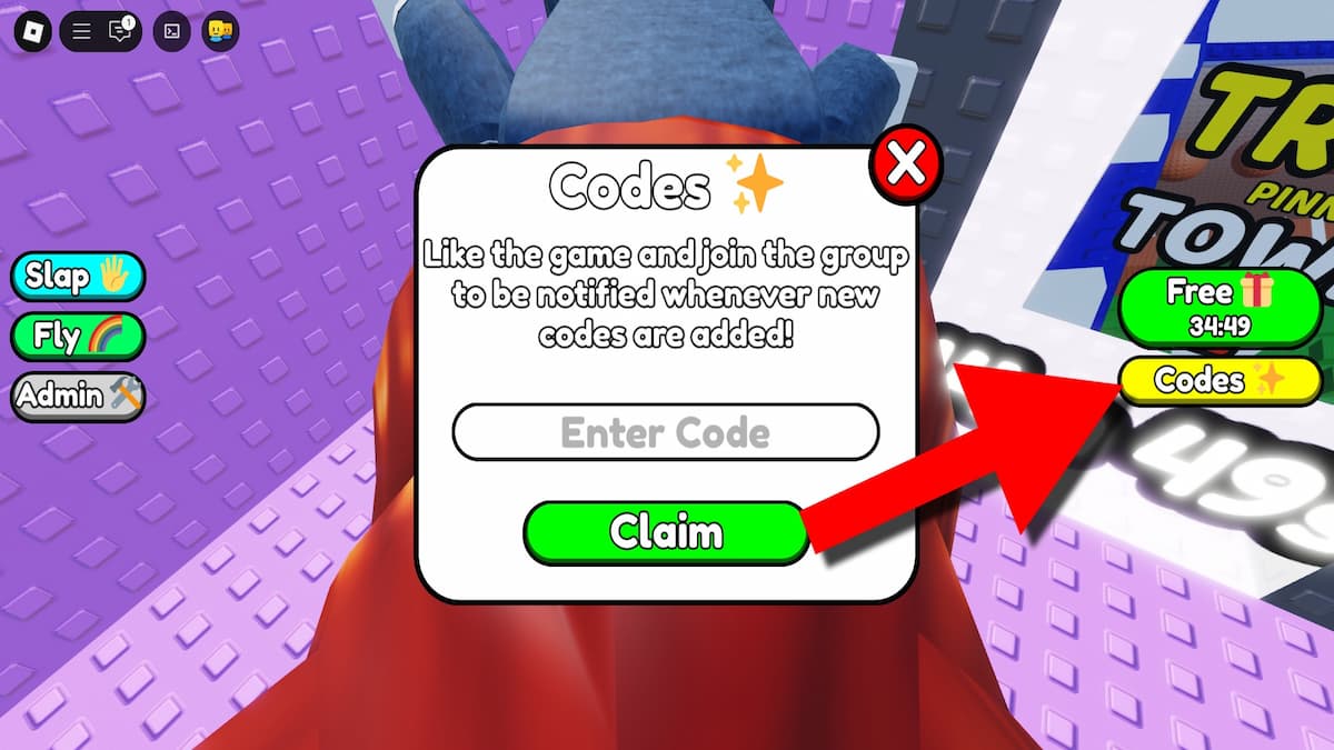 How to redeem Troll Pinning Tower codes.