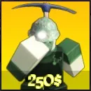 JadeMiner unit from the Wild Rails Tower Defense Roblox experience.